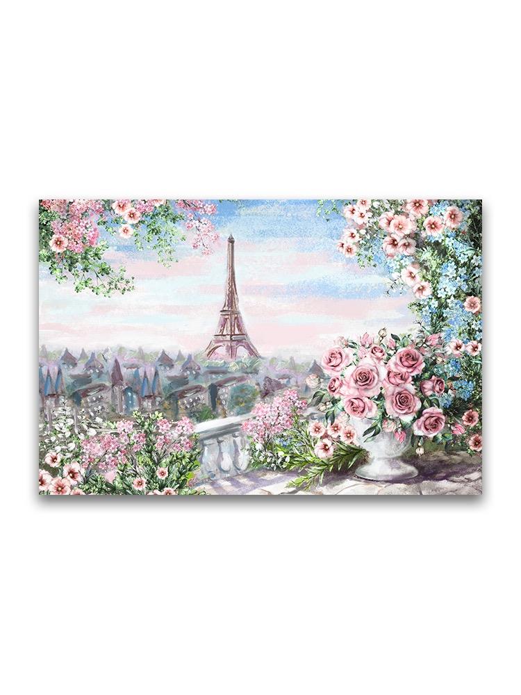 Summer Eiffel Tower Oil  Poster -Image by Shutterstock