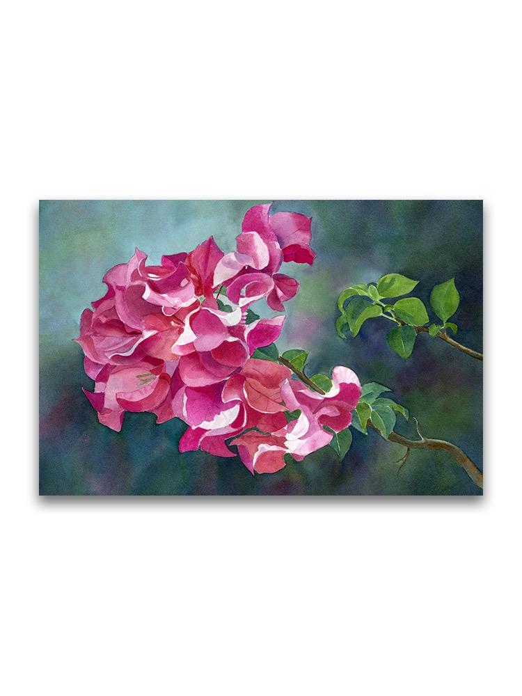 Bougainvillea Flowers Oil Paint Poster -Image by Shutterstock
