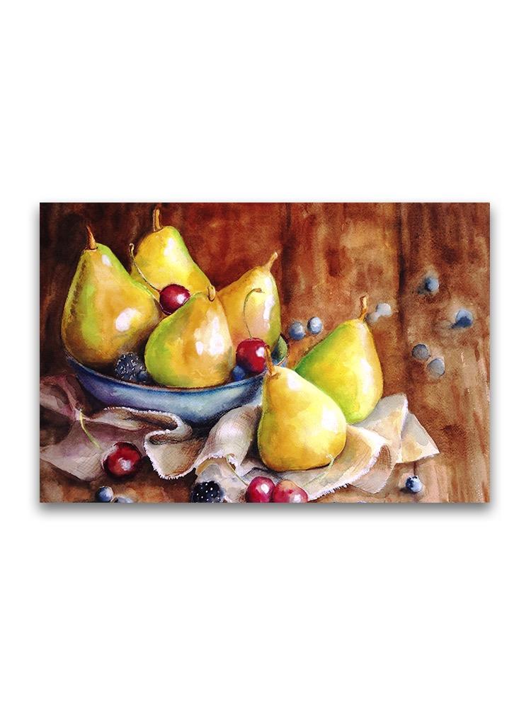 Ripe Pears Oil Painting Poster -Image by Shutterstock
