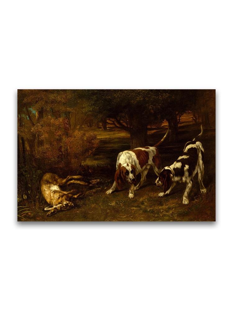 Hunting Dogs Gustave Courbet Poster -Image by Shutterstock