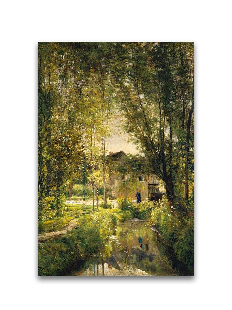 Landscape Sunlit Stream Daubingy Poster -Image by Shutterstock
