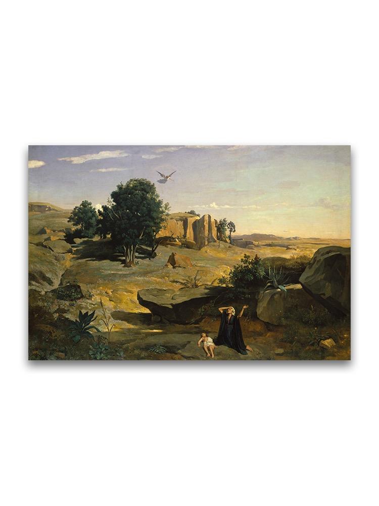 Hagar Wilderness Camille Corot Poster -Image by Shutterstock