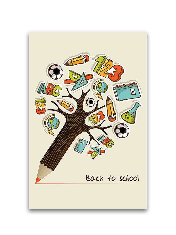 Back To School Untensil Tree Poster -Image by Shutterstock