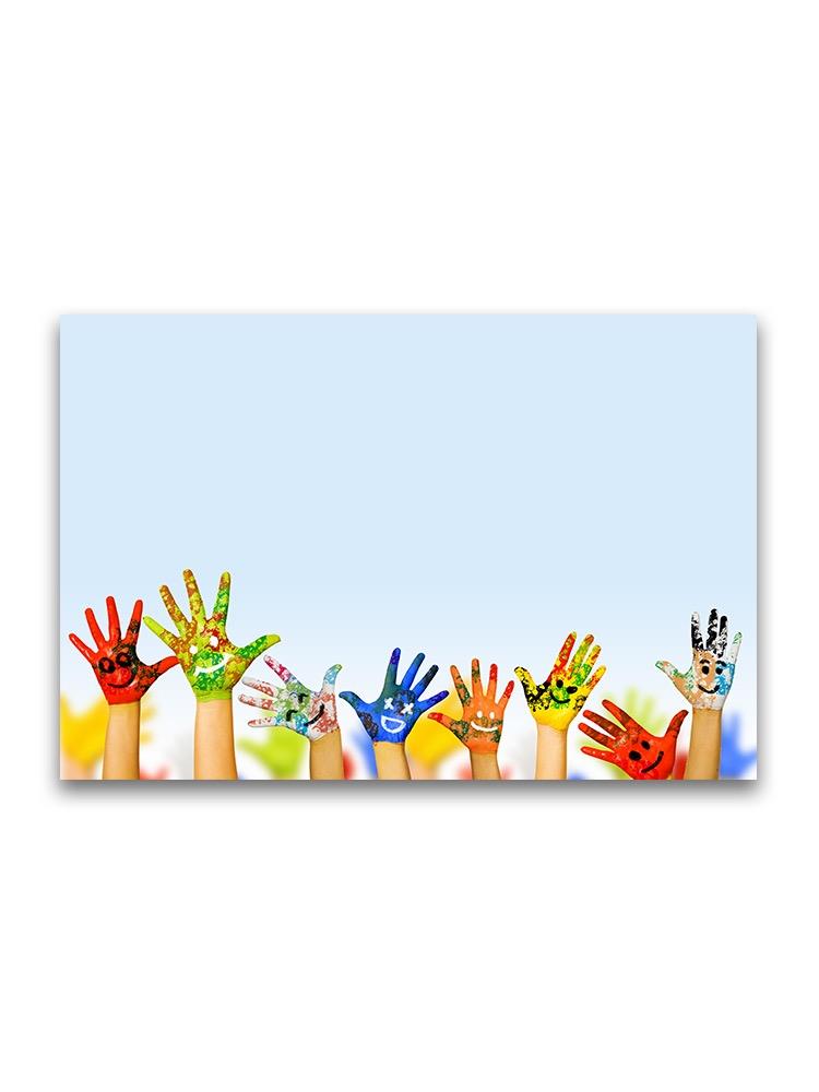 Paint Colored Hands Poster -Image by Shutterstock