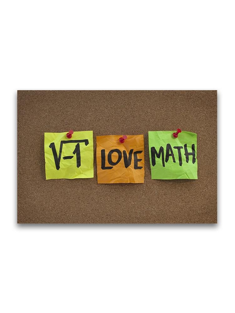 -i Love Math Poster -Image by Shutterstock