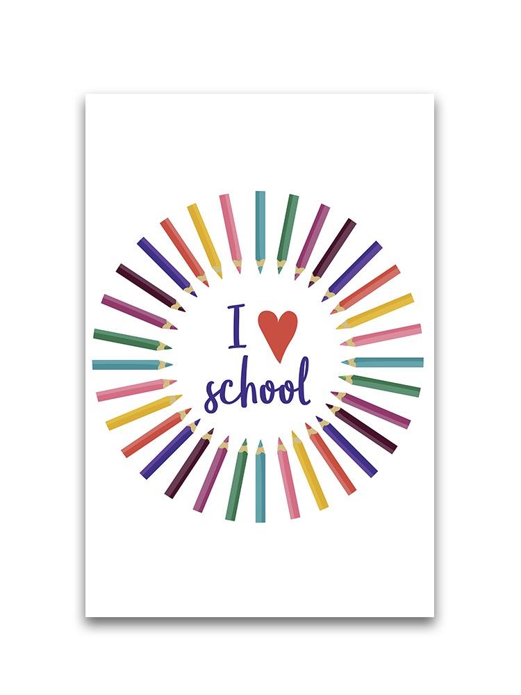 Color Pencil Circle, Love School Poster -Image by Shutterstock