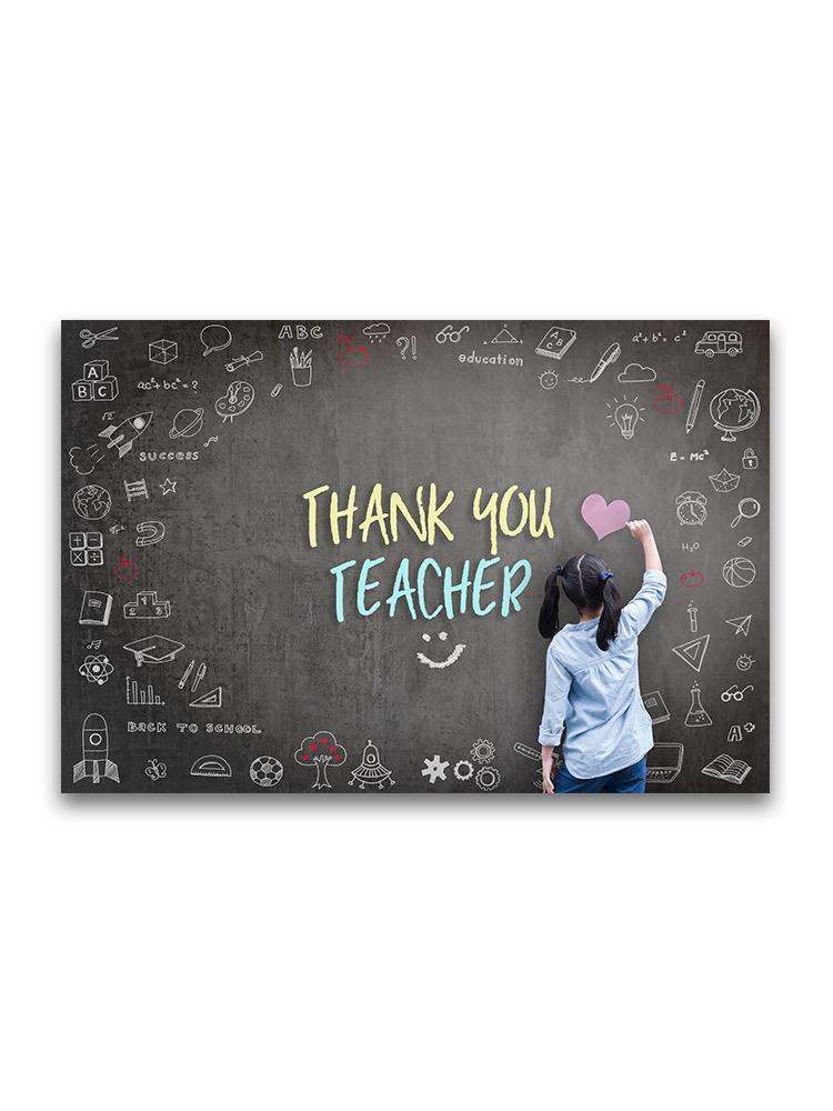 Thank You Teacher Poster -Image by Shutterstock