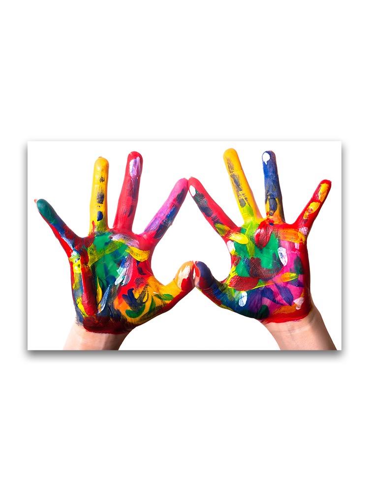 Painted Hands Poster -Image by Shutterstock
