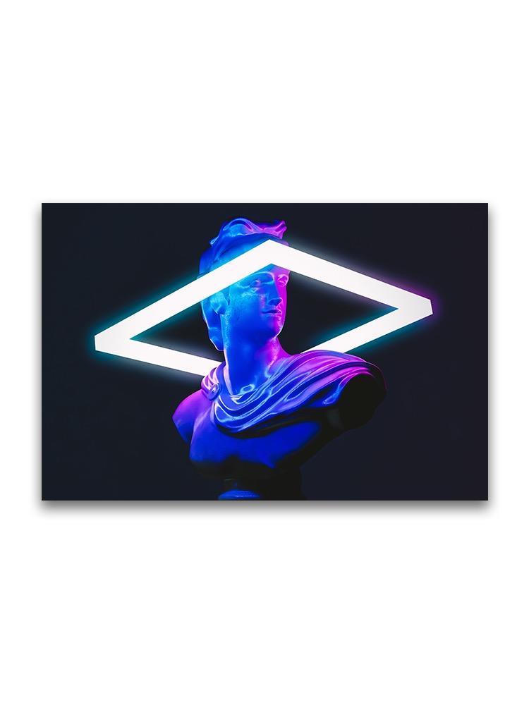 Neon Statue Poster -Image by Shutterstock