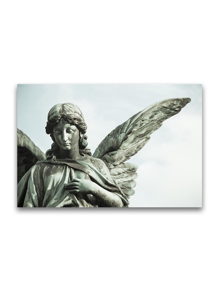 Sad Guardian Angel Sculpture Poster -Image by Shutterstock