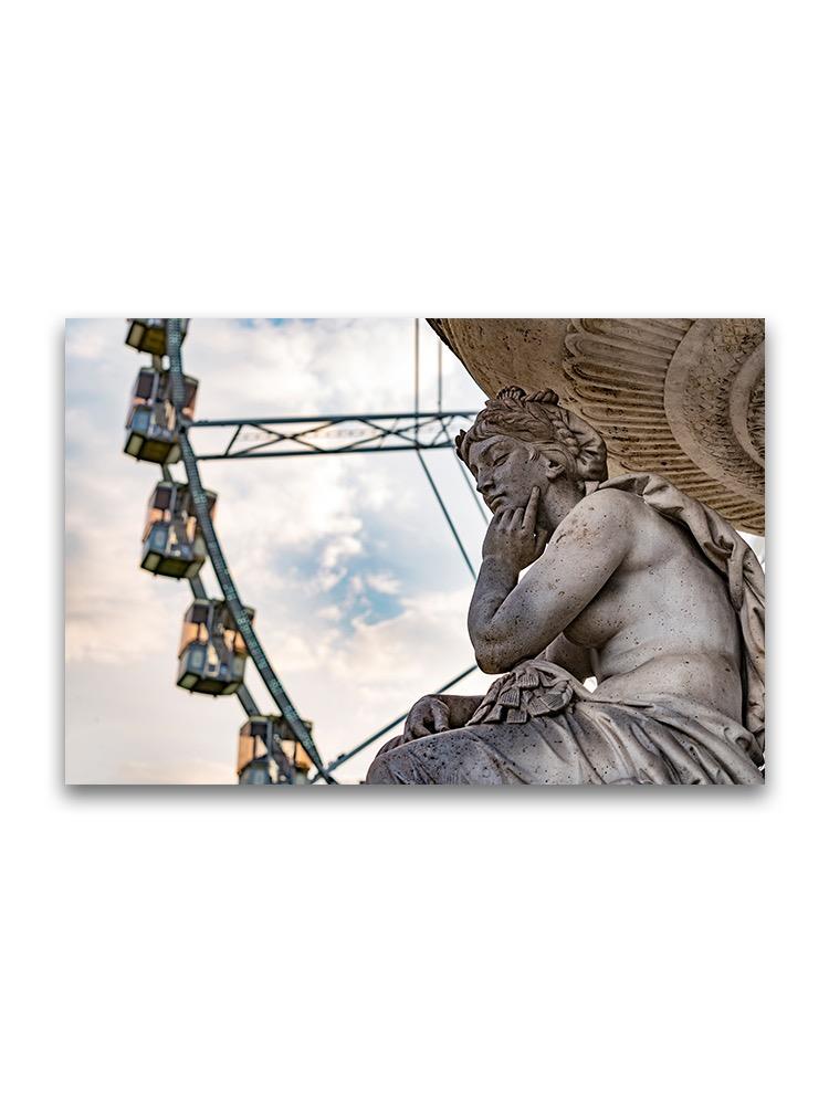 Sculpture In Front Of Budapest Poster -Image by Shutterstock