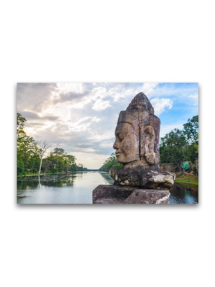 Stone Face Sculpture Poster -Image by Shutterstock