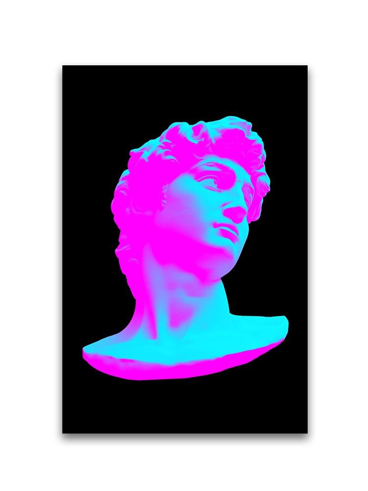 David Sculpture, Pink And Blue Poster -Image by Shutterstock