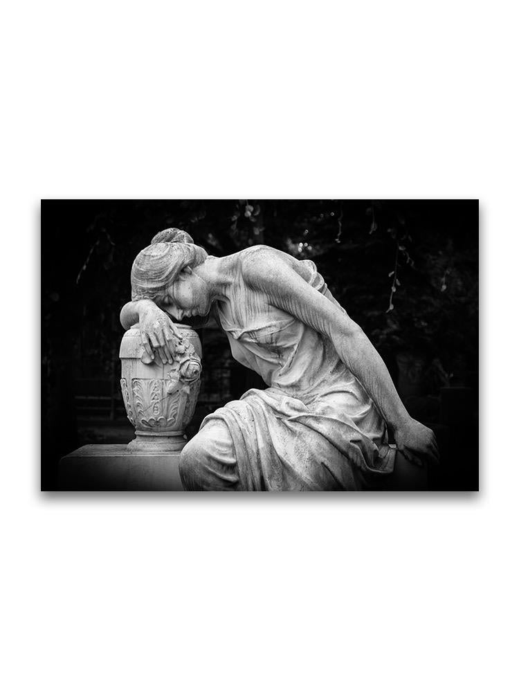 Sad Woman Sculpture Poster -Image by Shutterstock