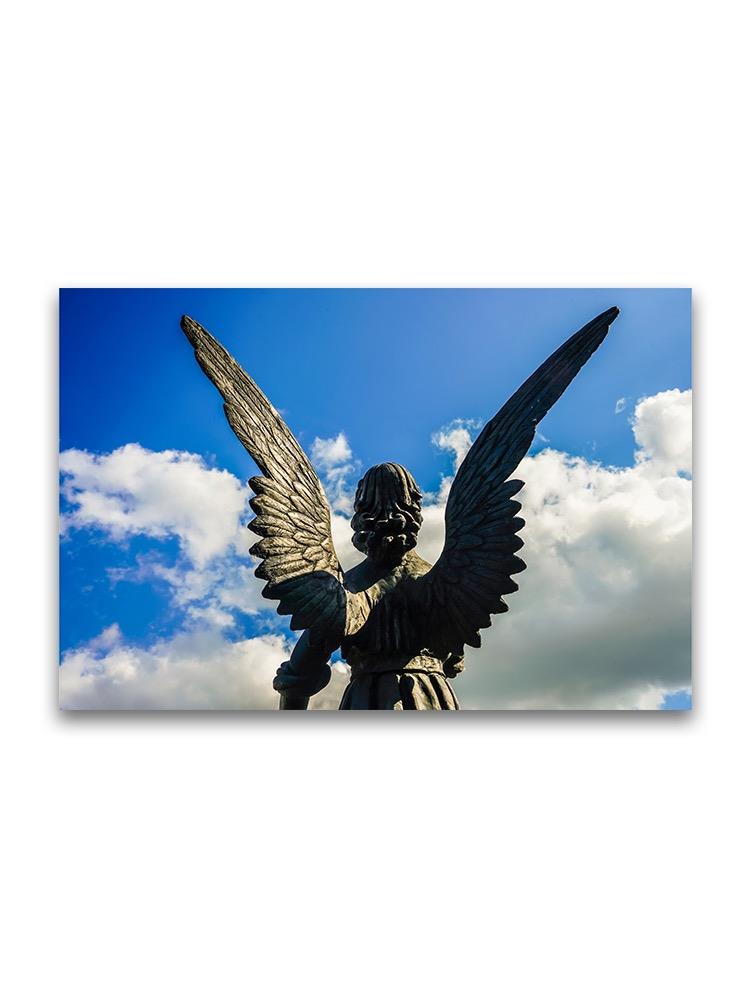 Sculpture Of A Wing Angel Poster -Image by Shutterstock