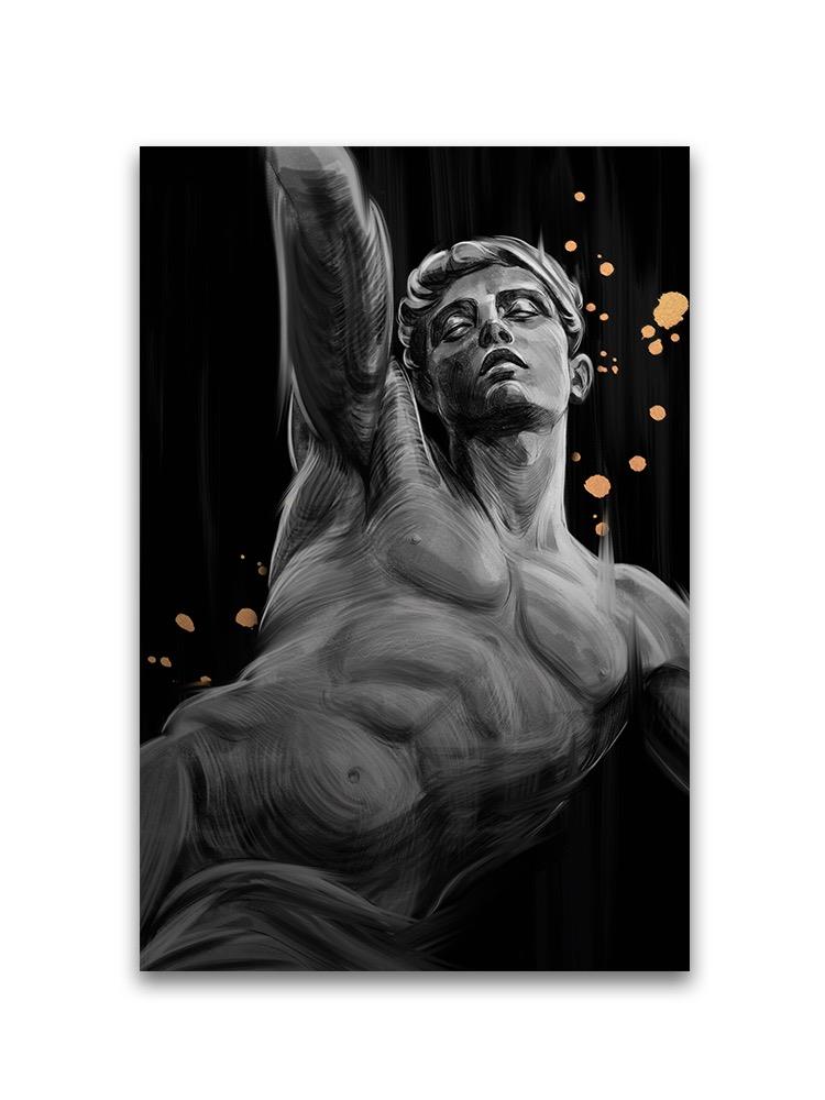 Strong And Fit Man Sculpture Poster -Image by Shutterstock