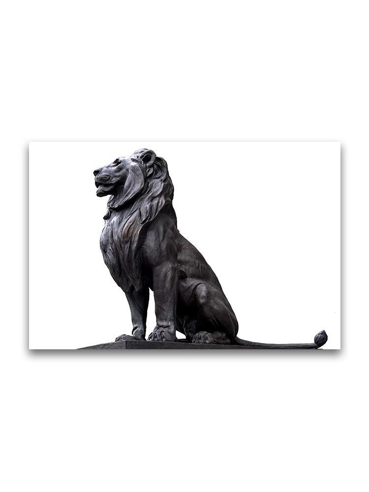 Sitting Lion Sculpture Poster -Image by Shutterstock