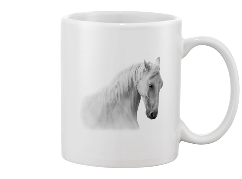 White Horse Portrait Mug -Image by Shutterstock