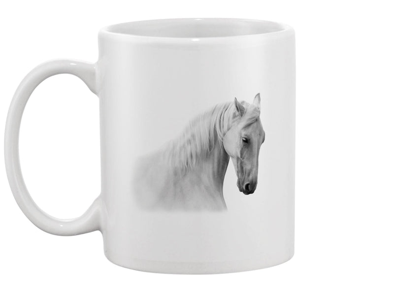 White Horse Portrait Mug -Image by Shutterstock