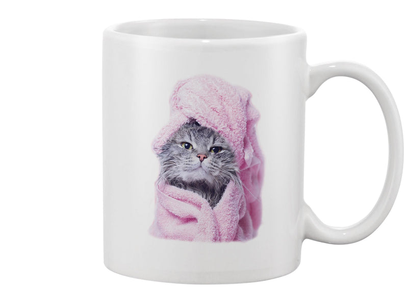 Cute Kitten After Bath Mug -Image by Shutterstock
