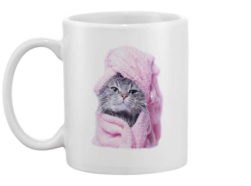 Cute Kitten After Bath Mug -Image by Shutterstock