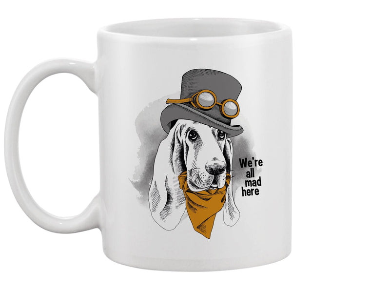 Hound Wearing Steampunk Top Hat Mug -Image by Shutterstock
