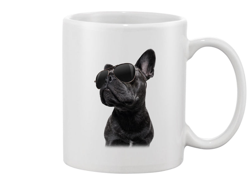 Cute Bulldog With Sunglasses Mug -Image by Shutterstock