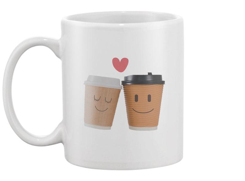 Two Coffee Cups Together  Mug -Image by Shutterstock