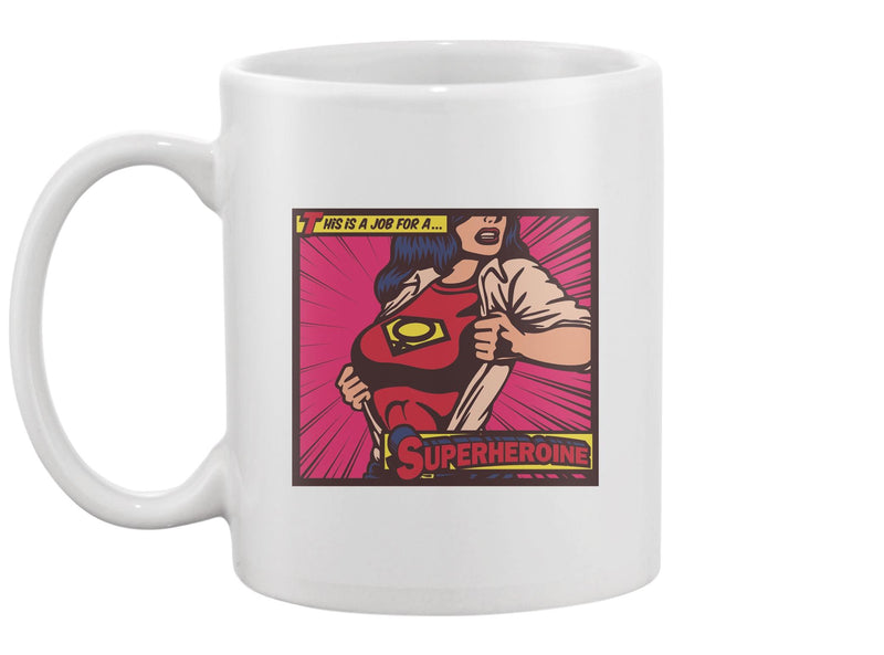 Female Superheroine Mug -Image by Shutterstock