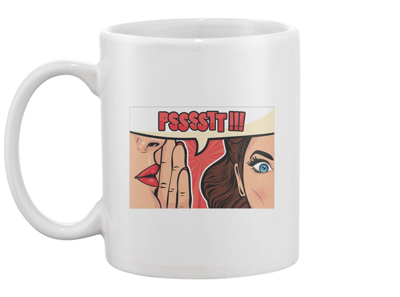Woman Whispering Gossip  Mug -Image by Shutterstock