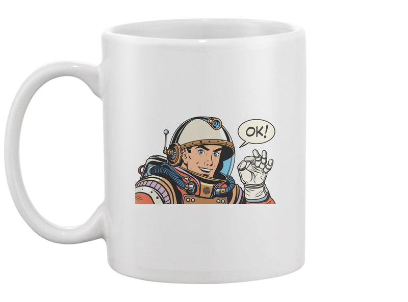 Ok Astronaut Man Mug -Image by Shutterstock