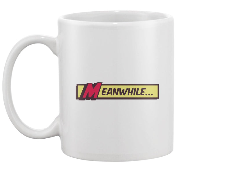 Meanwhile Comic Book Style Mug -Image by Shutterstock