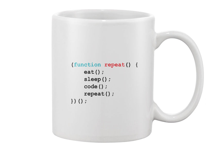 Eat Sleep Code Repeat Mug -Image by Shutterstock