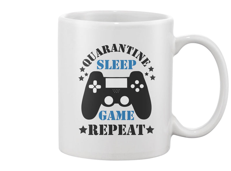 Quarantine Sleep Game Repeat Mug -Image by Shutterstock
