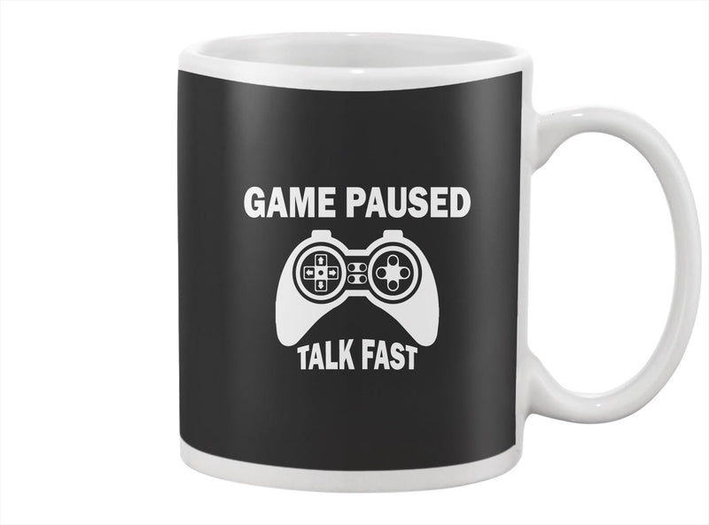 Game Paused Talk Fast Mug -Image by Shutterstock