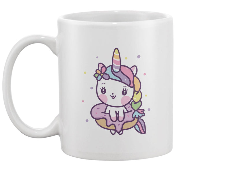 Kawaii Donut Topping Unicorn  Mug -Image by Shutterstock