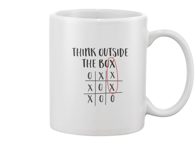 Think Outside The Box Phrase Mug -Image by Shutterstock