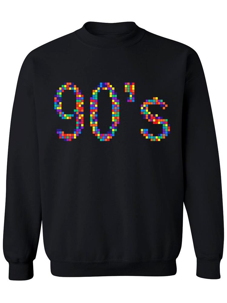 90s Colorful Pixel Sweatshirt Men's -Image by Shutterstock