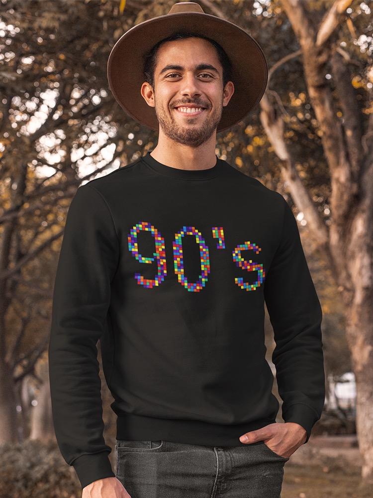 90s Colorful Pixel Sweatshirt Men's -Image by Shutterstock