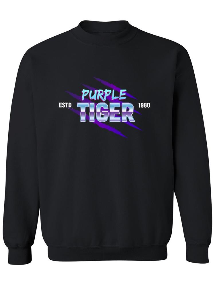 1980 Purple Tiger. Sweatshirt Women's -Image by Shutterstock