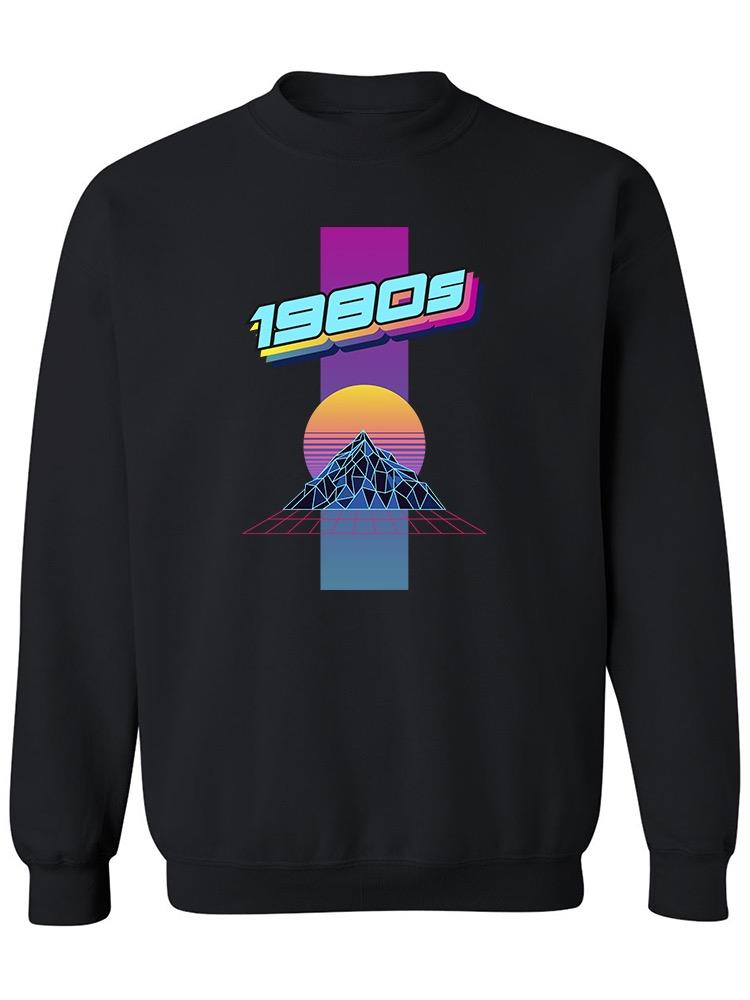 1980's Vaporwave Mountain Sweatshirt Men's -Image by Shutterstock