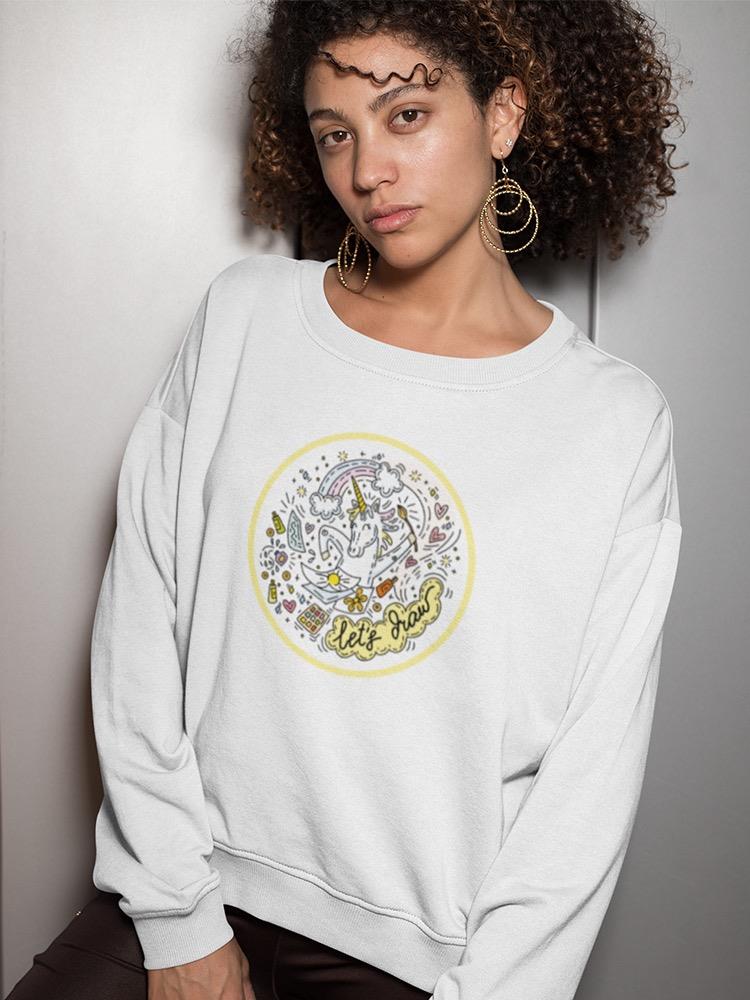 Artistic Unicorn Sweatshirt Women's -Image by Shutterstock