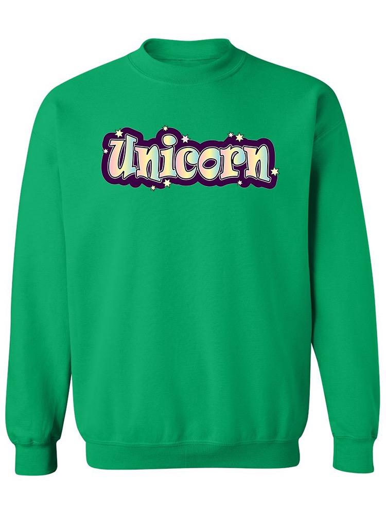 Unicorn Cool Gradient  Sweatshirt Women's -Image by Shutterstock