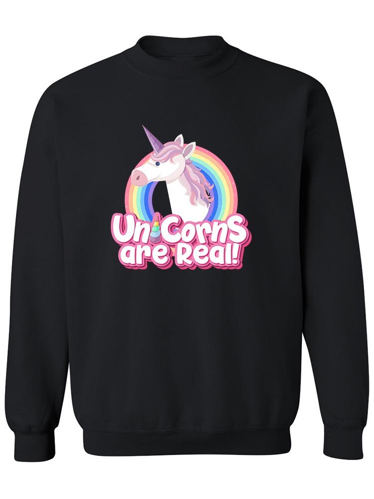 Rainbow Ring Unicorn Sweatshirt Women's -Image by Shutterstock