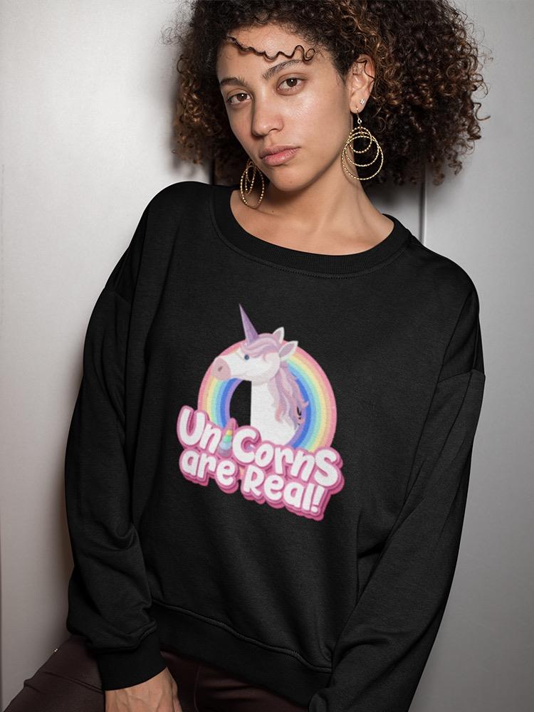 Rainbow Ring Unicorn Sweatshirt Women's -Image by Shutterstock