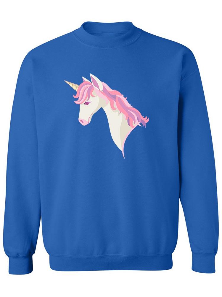Pastel Pink Unicorn Sweatshirt Women's -Image by Shutterstock