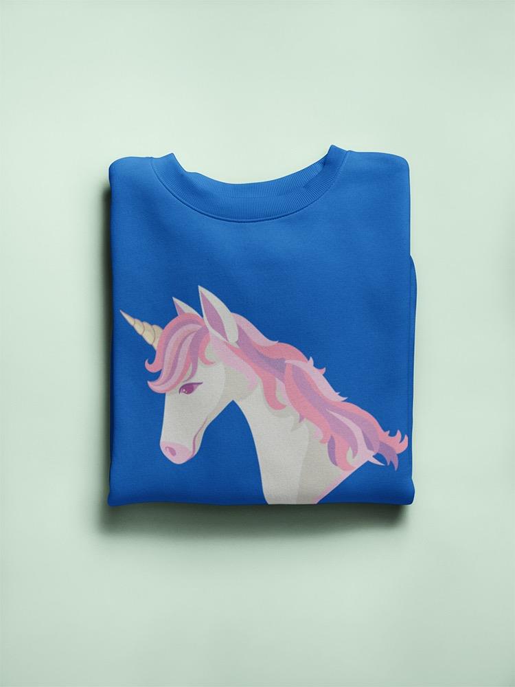 Pastel Pink Unicorn Sweatshirt Women's -Image by Shutterstock