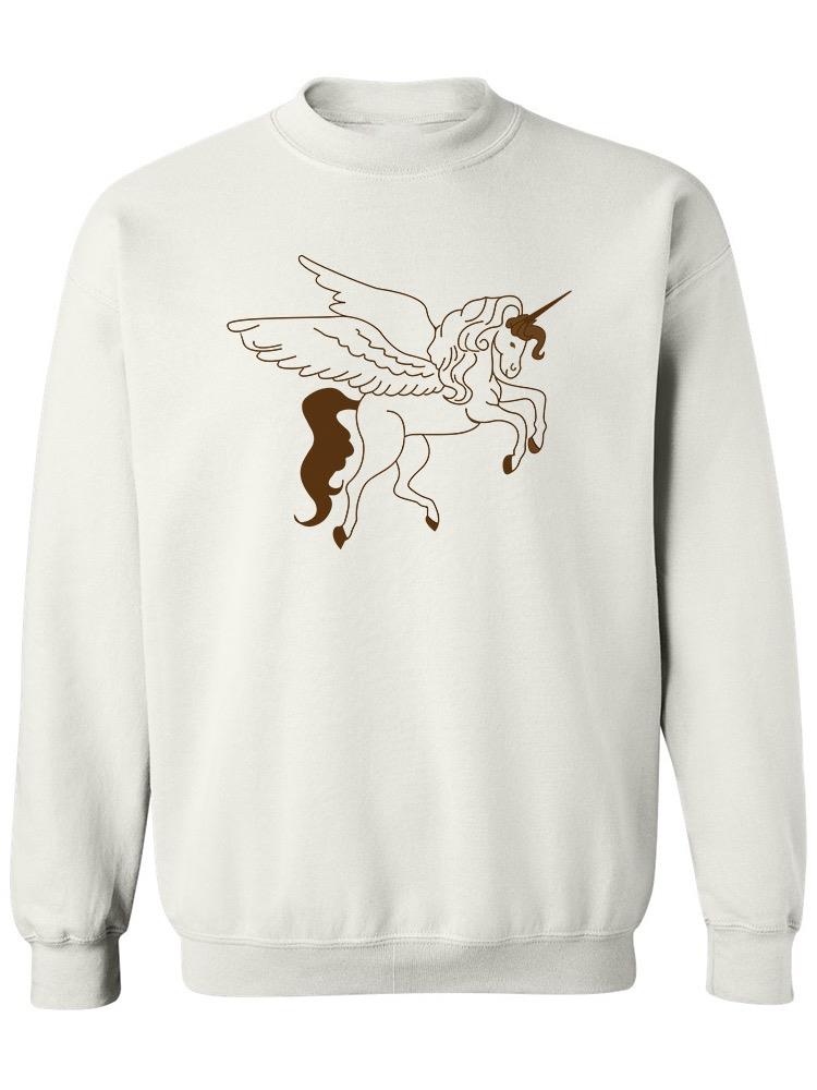 Mythical Pegasus Sweatshirt Women's -Image by Shutterstock