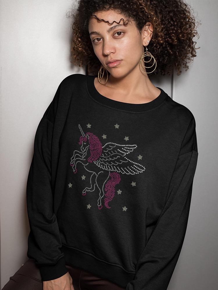 Pegasus In Outter Space Sweatshirt Women's -Image by Shutterstock