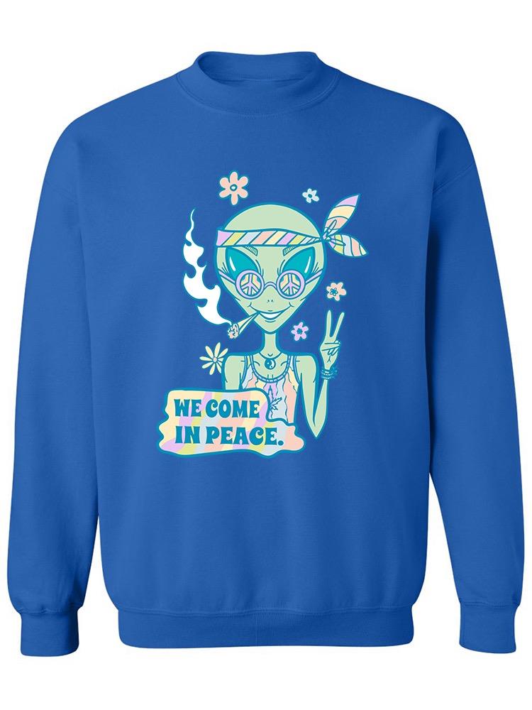 Hippie Alien Sweatshirt Women's -Image by Shutterstock